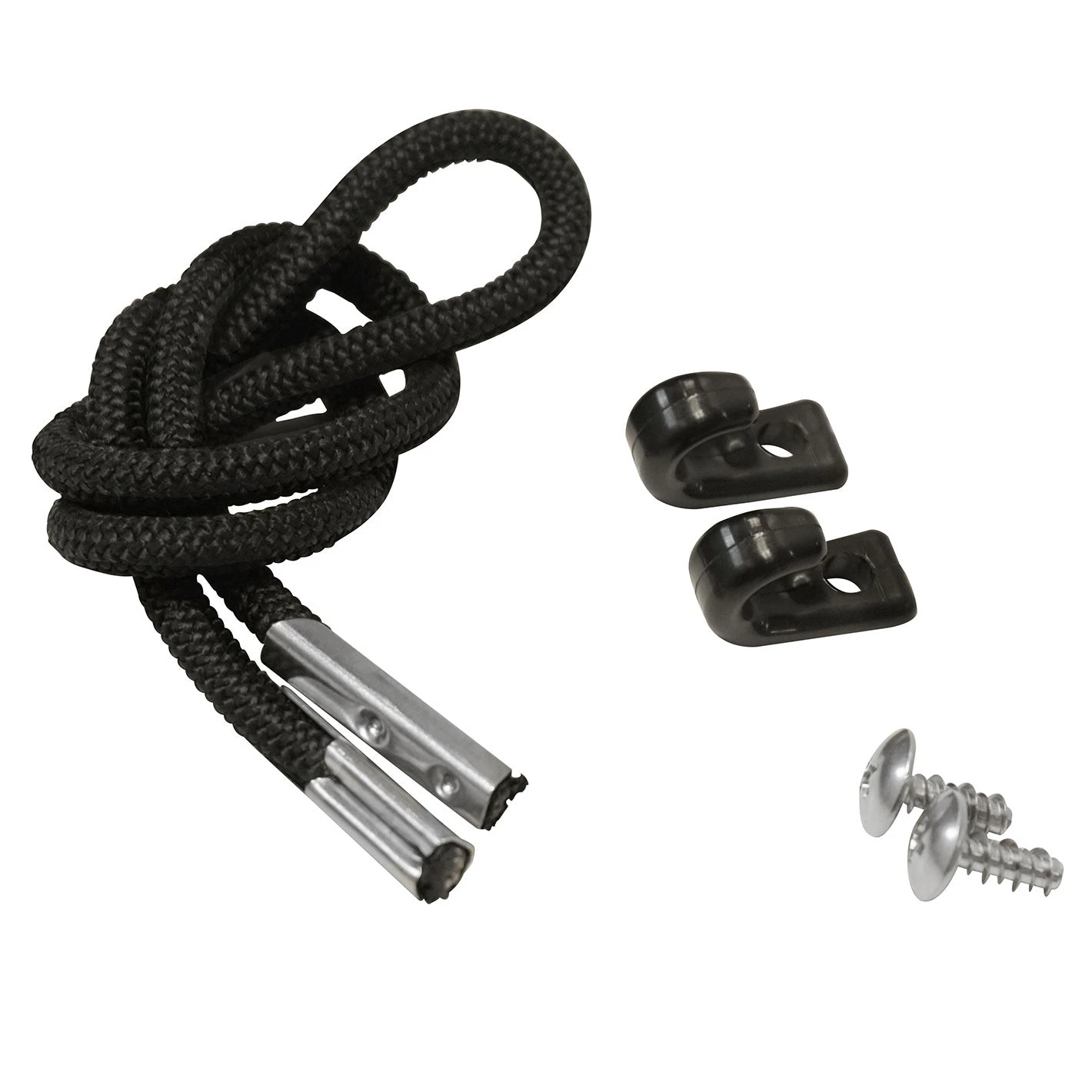 Black 20" (51 Cm) Paddle Tie-down With Hook